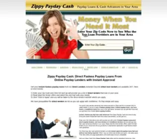 Zippypaydaycash.com(Faxless Payday Loans) Screenshot