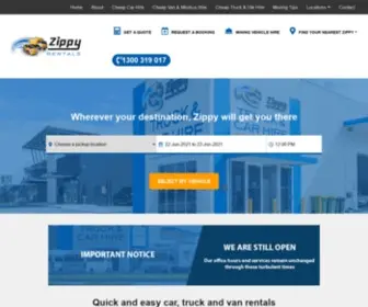 Zippyrentals.com.au(Cheap Car) Screenshot