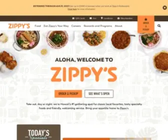 Zippys.com(Zippy's Restaurant) Screenshot