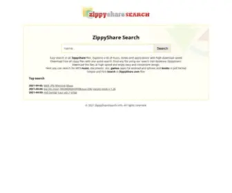 Zippysharesearch.info(ZippyShare Search) Screenshot