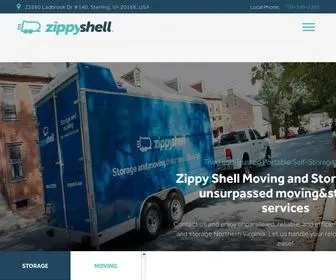 Zippyshelldmv.com(Zippy Shell Moving and Storage DMV) Screenshot