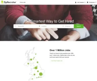 Ziprecruiter.co.uk(Search for jobs hiring in your area using ziprecruiter's job search engine) Screenshot