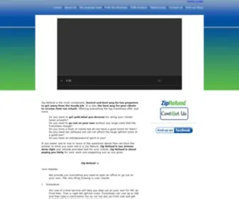 Ziprefund.com(Zip Refund) Screenshot