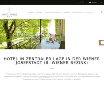 Zipser.at(Hotel Wien) Screenshot