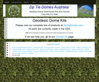 Ziptiedomes.com.au(Zip Tie Domes Australia) Screenshot