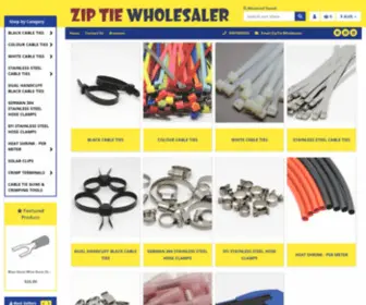 Ziptiewholesaler.com.au(Zip Ties) Screenshot