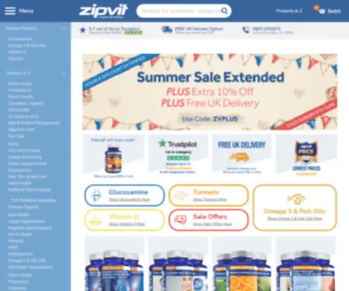 ZipVit.com(Vitamins) Screenshot