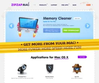 Zipzapmac.com(Featured Applications) Screenshot
