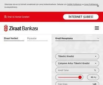 Ziraatbank.com.tr(Ziraat Bankas) Screenshot