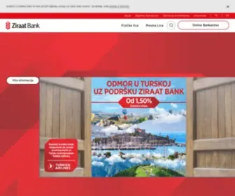 Ziraatbosnia.com(Ziraat Bank) Screenshot