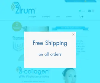 Zirum.net(Collagen supplements) Screenshot