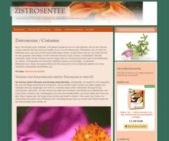 Zistrosentee.net(Zubereitung, Wirkung und Nebenwirkungen) Screenshot
