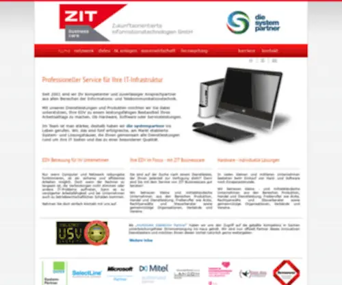 Zit-Businesscare.de(ZIT GmbH) Screenshot