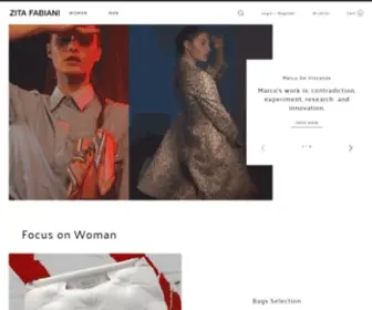 Zitafabiani.com(Designer clothes for men and women) Screenshot