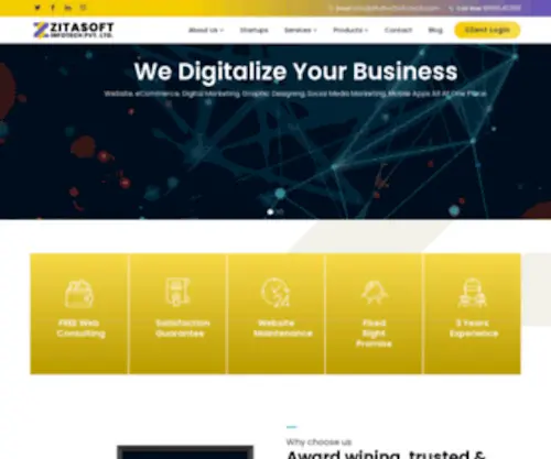 Zitasoftinfotech.com(Zitasoftinfotech) Screenshot
