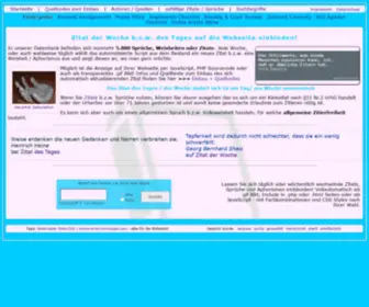 Zitat-Der-Woche.de(Sprüche & Zitat der Woche) Screenshot