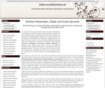 Zitate-UND-Weisheiten.de(Weisheiten) Screenshot