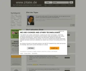 Zitate.com(Über 12.000 Zitate und Sprüche für jede Gelegenheit) Screenshot