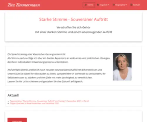 Zitazimmermann.com(Starke Stimme) Screenshot