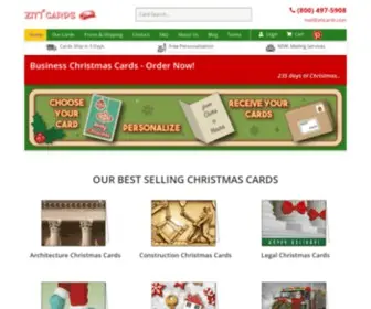 Ziticards.com(Custom Business & Corporate Christmas Cards) Screenshot