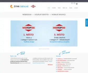 Zitnikcreative.cz(Webdesign, Vizuální identita, Mobilní aplikace) Screenshot
