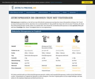 Zitrus-Presse.de(Zitruspressen im grossen Test mit Testsieger) Screenshot