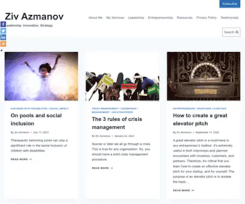 Zivazmanov.com(Ziv Azmanov) Screenshot