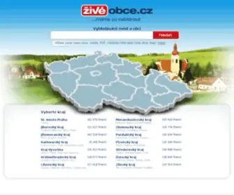 Ziveobce.cz(Živé obce v České republice) Screenshot