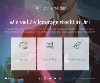 Zivile-Helden.de(Zivile Helden) Screenshot