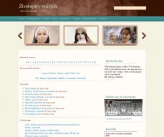 Zivotopisysvatych.sk(Životopisy) Screenshot
