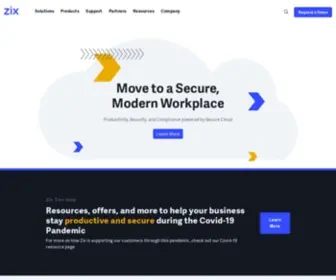 Zixcorp.com(Productivity, Security, and Compliance) Screenshot