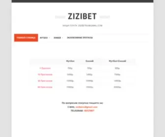 Zizibet.ru Screenshot