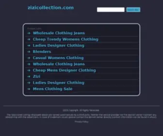 Zizicollection.com(ZiZi Collection) Screenshot