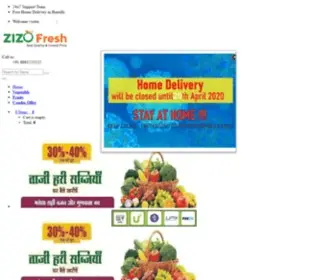 Zizofresh.com(Online Vegetables) Screenshot