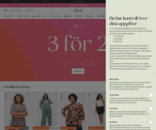 Zizzi.se(Köp unika plagg i stora storlekar på) Screenshot