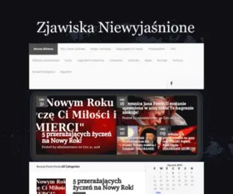 Zjawiskaniewyjasnione.pl(Zjawiska Niewyjaśnione) Screenshot