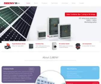 Zjbenysolar.com(Solar Combiner Box TOP 1 manufacturer China) Screenshot