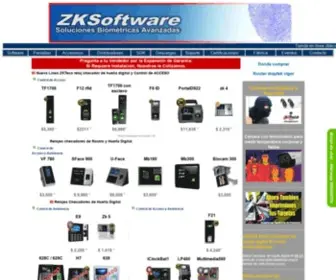 ZK-Software.com(ZKSoftware relojes checadores MX $1) Screenshot