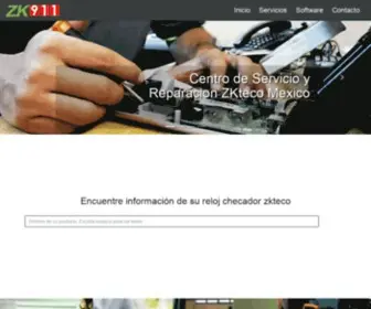 ZK911.com.mx(Centro de Servicio y Reparacion ZKteco Steren Mexico) Screenshot