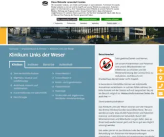 ZKHLDW.de(Klinikum Links der Weser) Screenshot