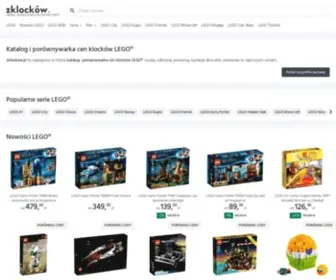 Zklockow.pl(Porównywarka cen i katalog klocków LEGO) Screenshot