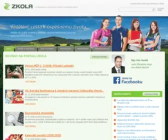 Zkola.cz(Homepage) Screenshot