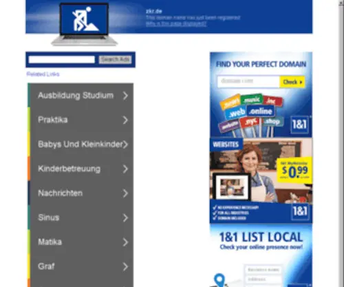 ZKR.de(Web Server's Default Page) Screenshot