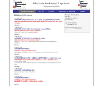 ZKSSR.sk(Aktuálne informácie) Screenshot