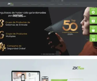 Zktecolatinoamerica.com(ZKTeco Latinoamerica) Screenshot