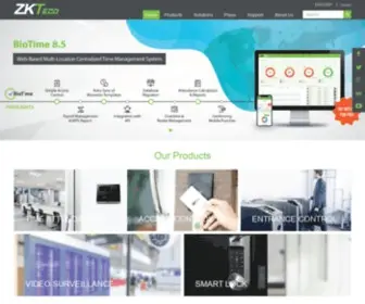 Zkteco.me(Leading Suppliers of Smart Security Solutions and Systems) Screenshot
