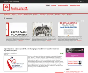 ZKVH.org.rs(Portal kulture Hrvata u Vojvodini) Screenshot