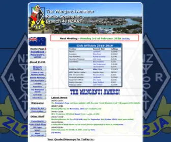 ZL2JA.org.nz(Wanganui Amateur Radio Society Inc) Screenshot