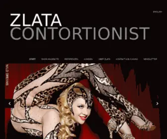 Zlatashow.com(Schlangenfrau Zlata) Screenshot