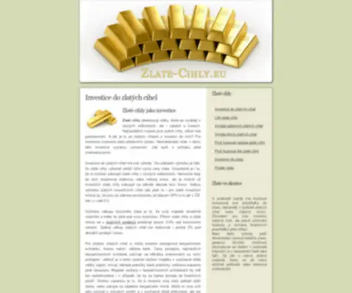 Zlate-Cihly.eu(Zlaté cihly) Screenshot